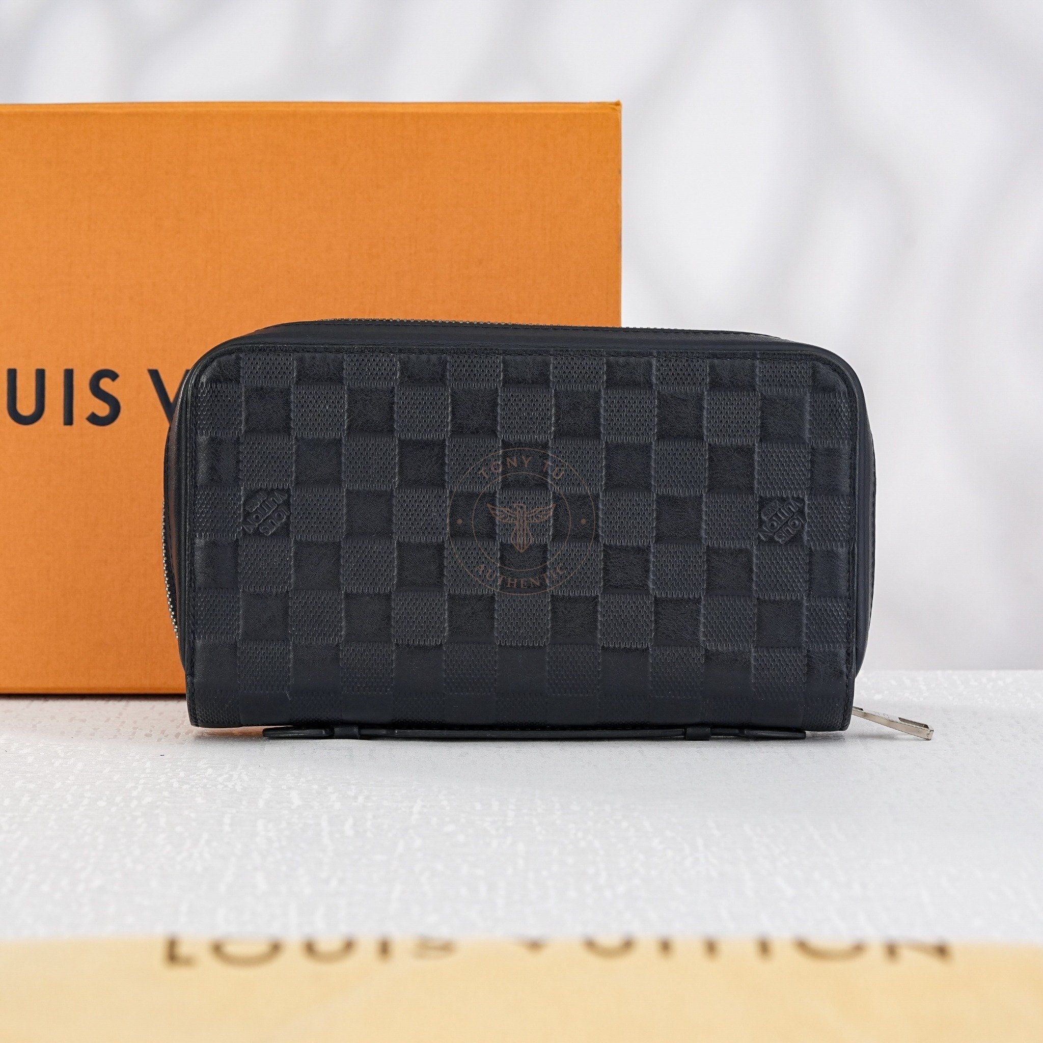 Clutch / Ví Zippy XL Louis Vuitton Damier Infini (Xanh Navy)