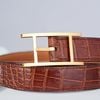 Thắt lưng Hermès Quentin Crocodile