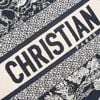 Túi Christian Dior Book Tote Blue Toile de Jouy Reverse Embroidery Large