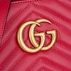 Túi Gucci GG Marmont Top Handle Red Matelassé