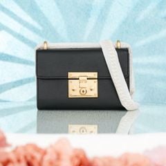 Túi Gucci Padlock Calfskin in Black size 20