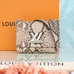 Túi đeo Louis Vuitton Twist PM Exotic Python Brown size 19
