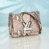 Túi đeo Louis Vuitton Twist PM Exotic Python Brown size 19