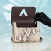 Túi đeo Louis Vuitton Twist PM Exotic Python Brown size 19