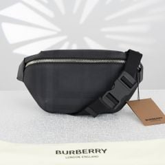 Túi Đeo Burberry Medium “Dark Charcoal” London Check