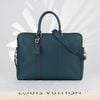 Cặp tài liệu Louis Vuitton Porte-Documents Voyage Taiga Blue Size 35
