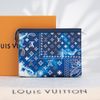 Clutch Louis Vuitton Pochette Voyage MM Monogram Bandana Bleached Blue