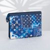 Clutch Louis Vuitton Pochette Voyage MM Monogram Bandana Bleached Blue
