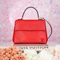 Túi Louis Vuitton Cluny Top Handle Coquelicot Epi (Đỏ son) size 30