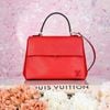 Túi Louis Vuitton Cluny Top Handle Coquelicot Epi (Đỏ son) size 30