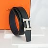Thắt lưng Hermes H Guillochée Palladium Reversible Swift/Togo size 85