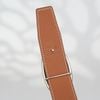 Thắt lưng Hermes Ovale Buckle Reversible Boxcalf/Togo (Đen/Nâu Gold) size 95