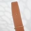 Thắt lưng Hermes H Marin Vintage Gold Revisibile Boxcalf/Togo size 95