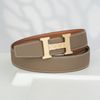 Thắt lưng Hermes Buckle H Curb Gold Reversible Epsom size 95