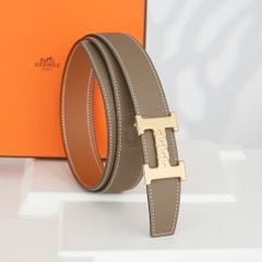 Thắt lưng Hermes Buckle H Curb Gold Reversible Epsom size 95