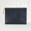 Clutch Louis Vuitton Pochette Voyage Damier Graphite Epi Blue