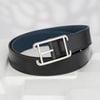 Thắt lưng Hermès Cape Cod Reversible Boxcalf/Togo – Đen/Xanh Navy Size 100