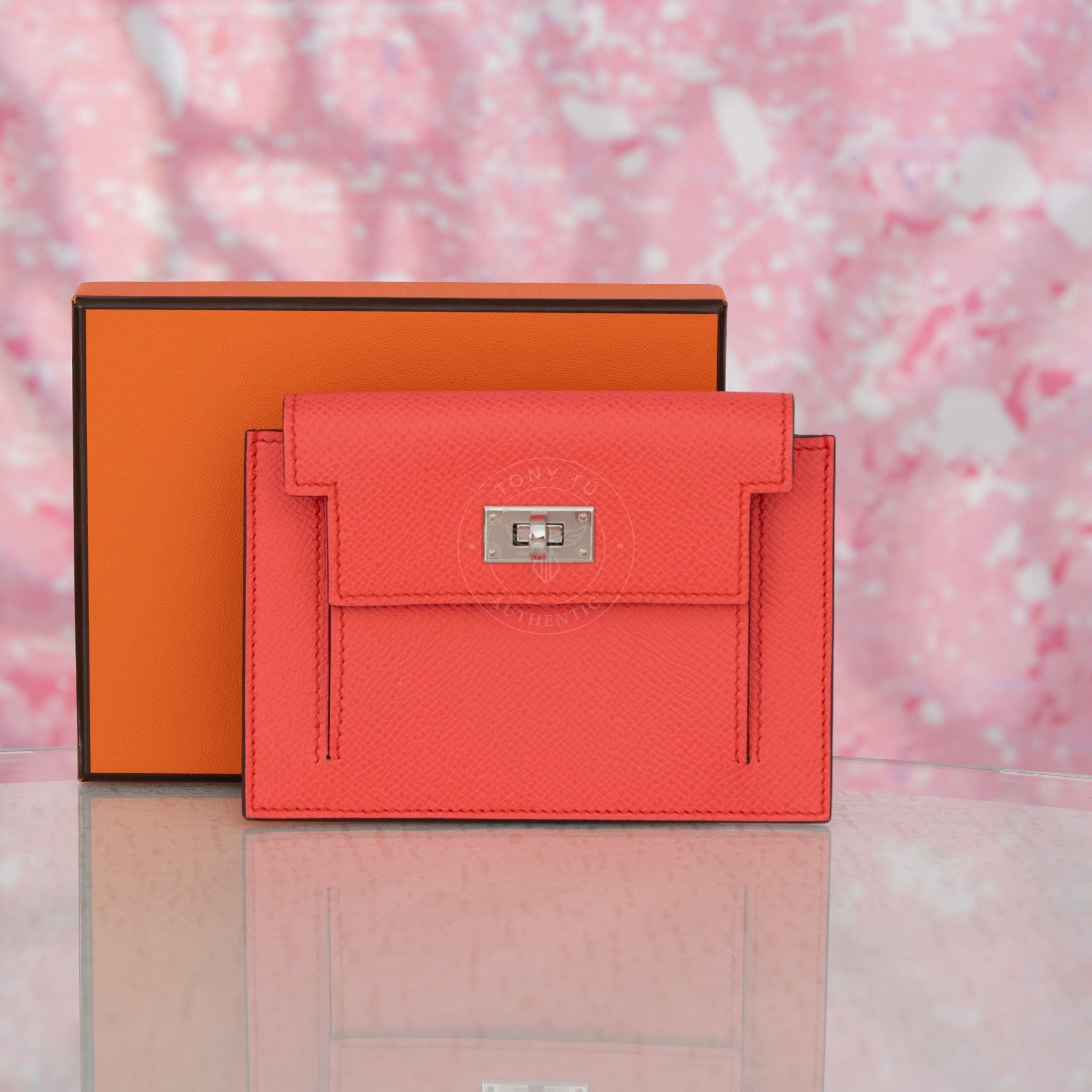 Ví Hermès Kelly Pocket Compact Epsom Leather size 13