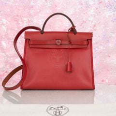 Túi Hermès Herbag Zip Rouge Pigment size 31