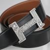 Thắt lưng Hermès H Touareg Silver Reversible Boxcalf/Togo size 95