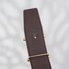 Thắt lưng Hermès Royal Buckle Gold Reversible Boxcalf/Togo (Đen/Nâu) size 100