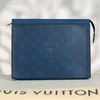Clutch Louis Vuitton Voyage Monogram Racing Blue size 27
