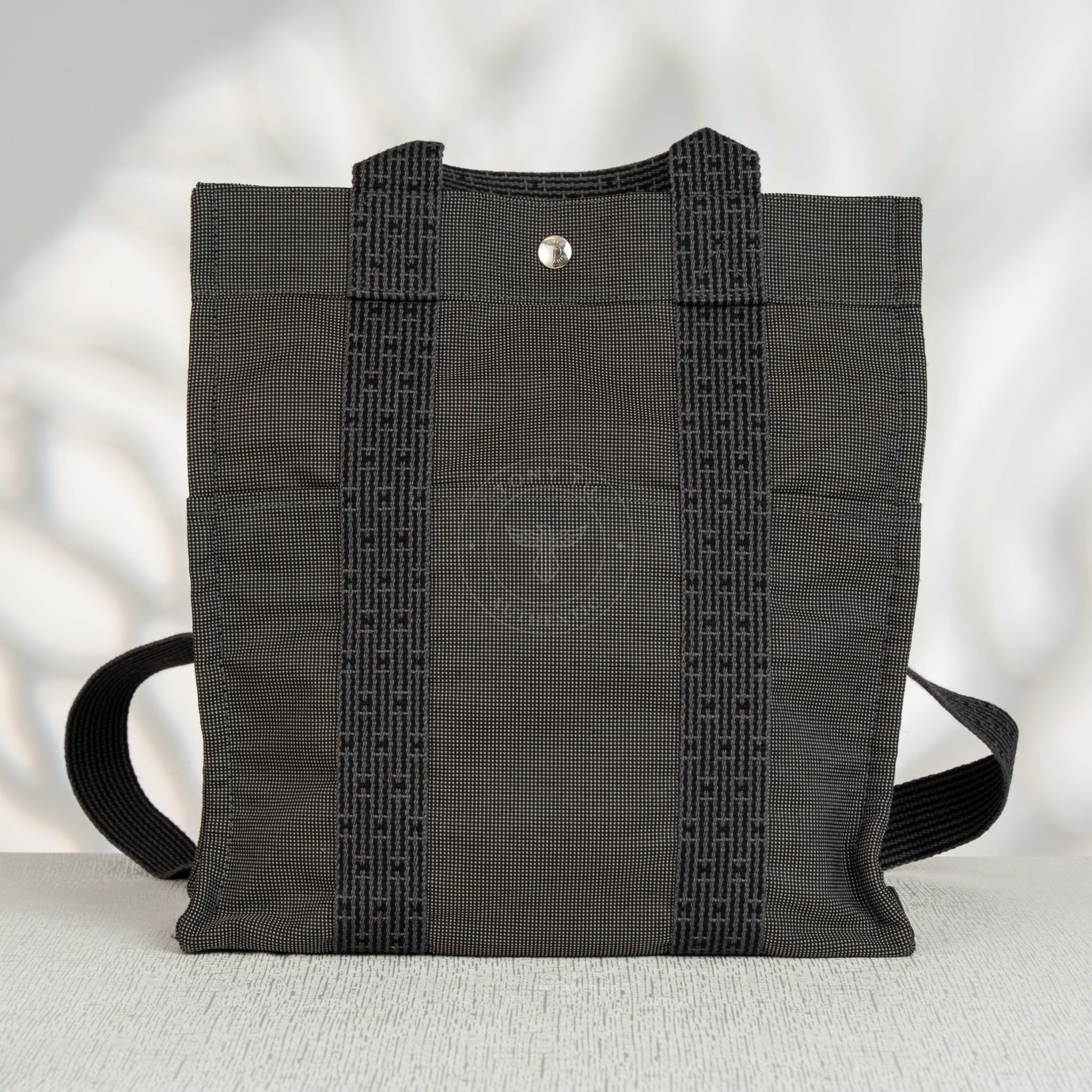 Balo Hermès Vintage “H” Pattern Canvas Size 33