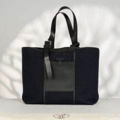 Túi Hermès Sac Tote en Toile Étrivière Pocket Noir Size 35