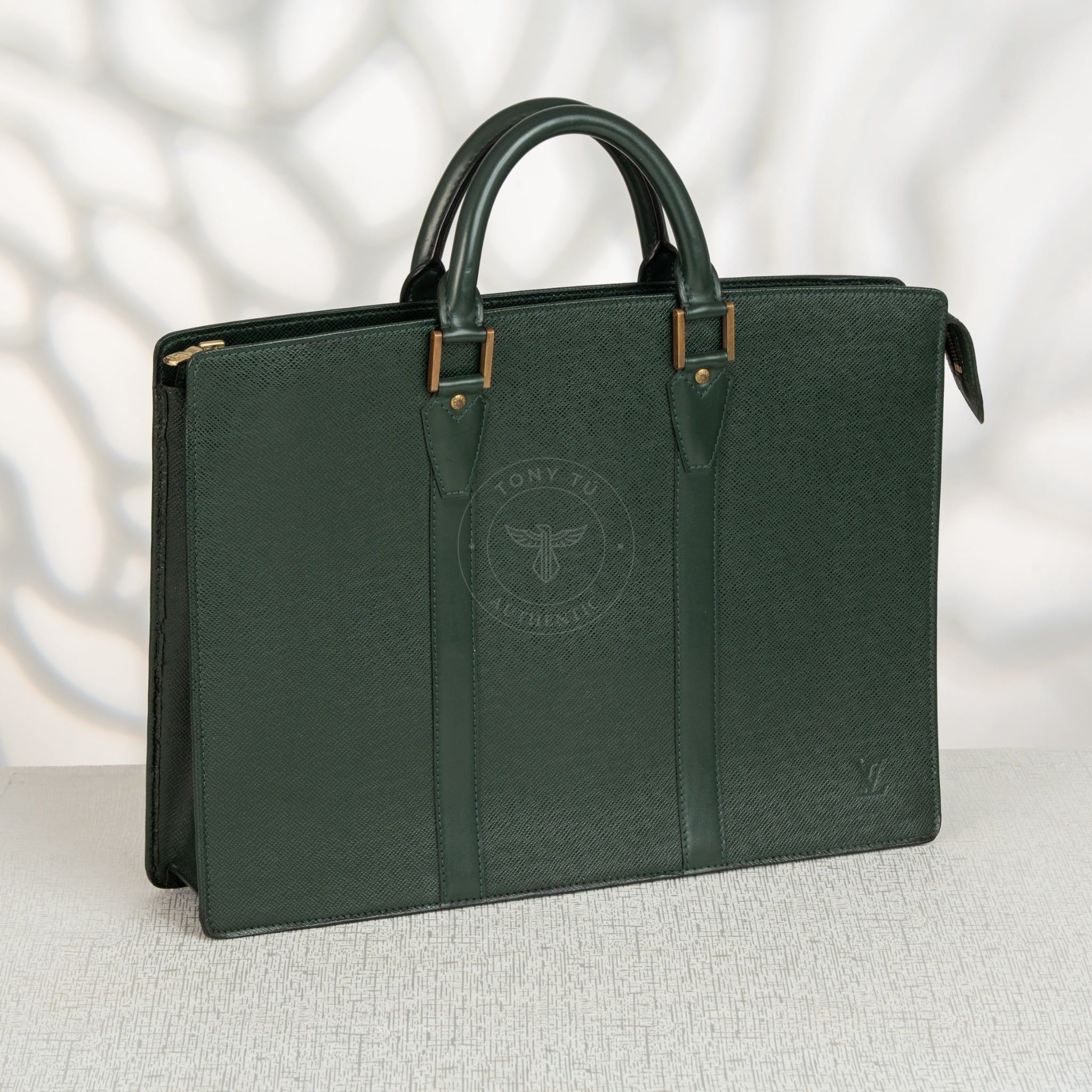 Cặp tài liệu Louis Vuitton Rozan Épicéa Green size 41 (Xanh thông, vintage)