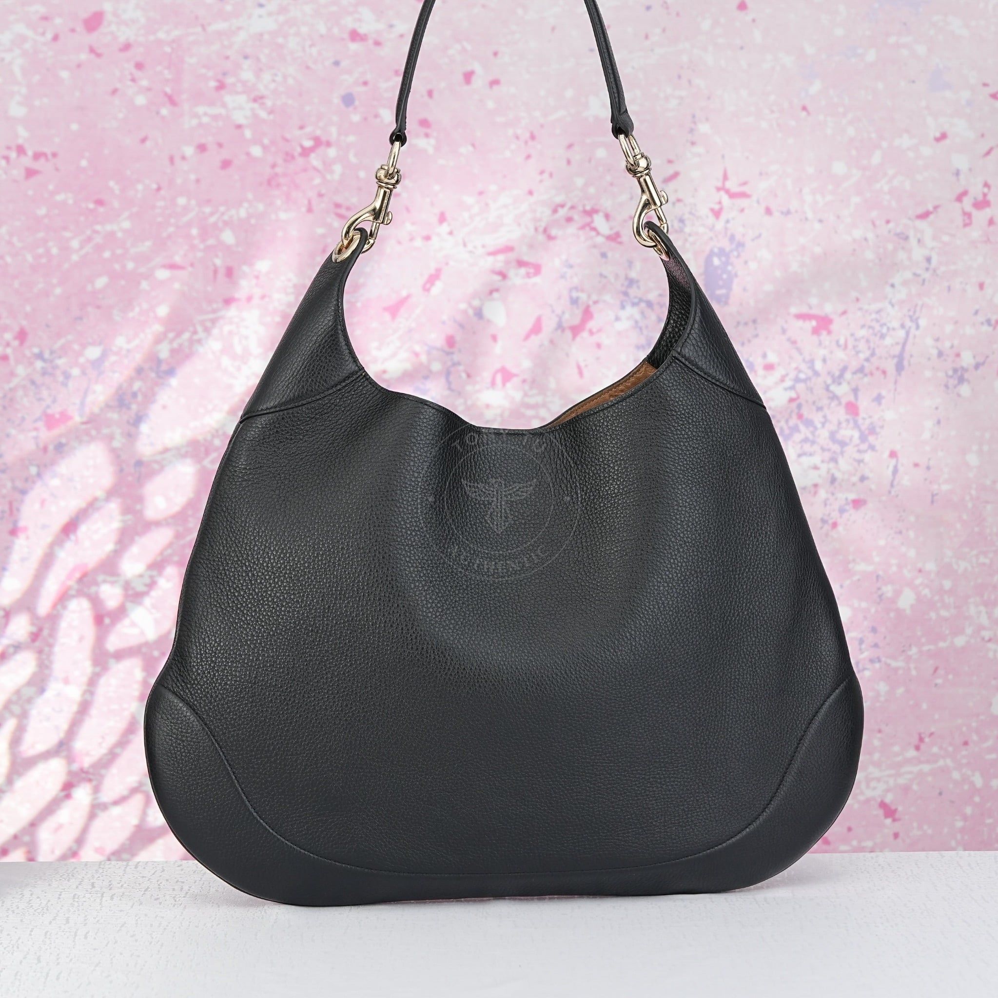 Túi Gucci B Large Shoulder Bag Black Leather size 48