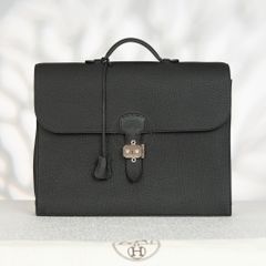 Cặp tài liệu Hermes Sac à Dépêches Briefcase Togo Black size 39