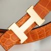 Thắt lưng Hermès H Belt Buckle Crocodile Size 90