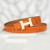 Thắt lưng Hermès H Belt Buckle Crocodile Size 90