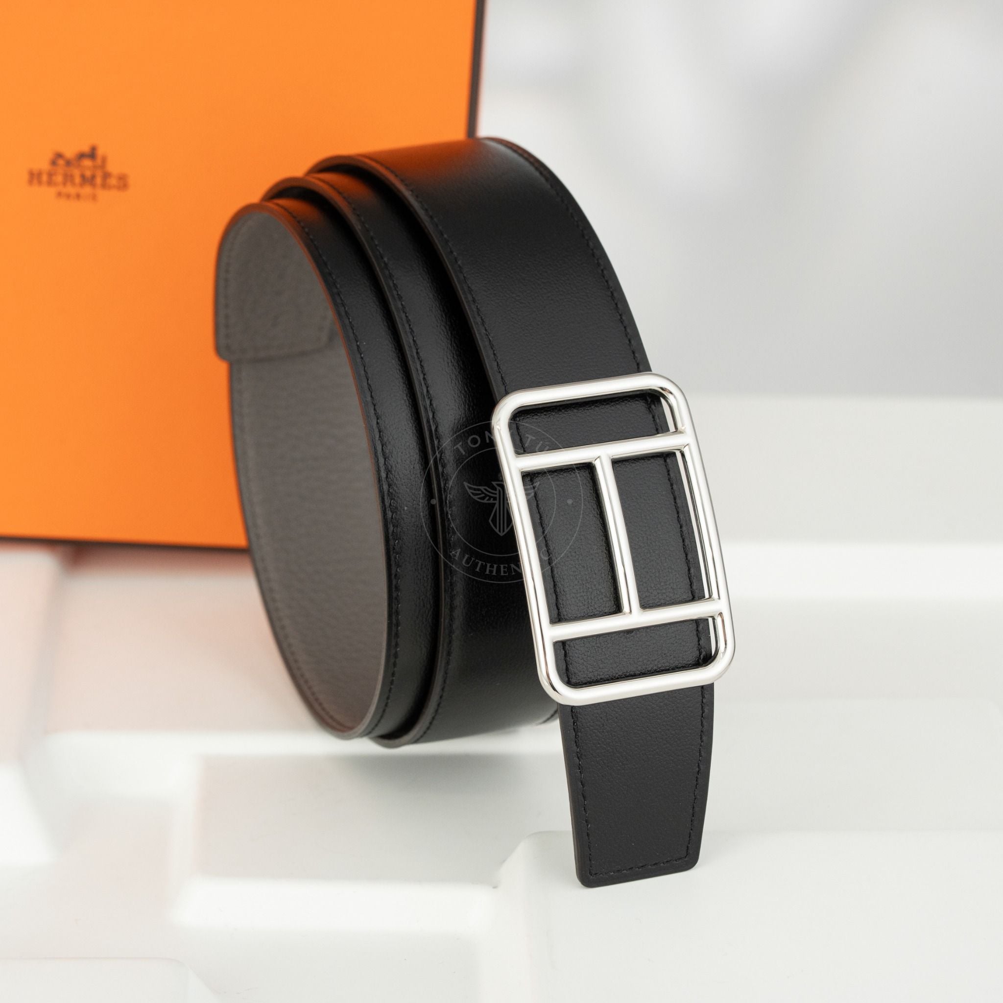 Thắt Lưng Hermès H Buckle Clasique Reversible Togo/Boxcalf Size 95