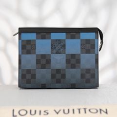 Clutch Louis Vuitton Pochette Voyage MM Ombre Giant Damier size 27