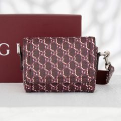 Túi đeo Gucci GG Super Mini Shadow Monogram Rosso Ancora (unisex) size 17