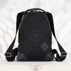 Backpack Hermès Allback Boxcalf/Canvas Black Noir (Black) size 38