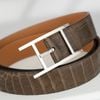 Thắt lưng Hermès Quentin Crocodile size 95