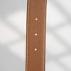 Thắt lưng Hermès H Toureg Silver Reversible Boxcalf/Togo (Đen/Nâu Gold) Size 95
