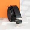 Thắt lưng Hermes Nathan Reversible Box Calf/Togo (Đen/Nâu) Size 115