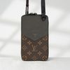 Túi đeo Louis Vuitton Phone Box Monogram Ebene Brown Taiga