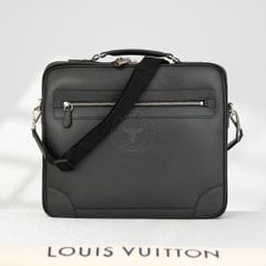 Cặp tài liệu Louis Vuitton Odessa Noir Taiga (Đen) Size 38