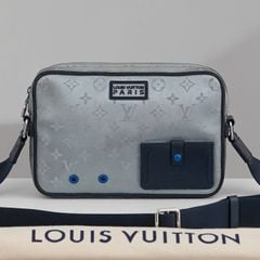 Túi đeo Louis Vuitton Monogram Satellite Alpha Messenger Black Grey size 26