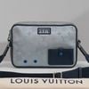 Túi đeo Louis Vuitton Monogram Satellite Alpha Messenger Black Grey size 26