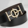 Thắt lưng Hermès Ulysse Royal Togo/Boxcalf (Đen/Nâu) size 95