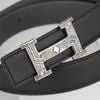Thắt lưng Hermès H Touareg Silver Reversible Swift/Epsom (Đen/Xanh Lá) size 85