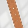 Thắt lưng Hermès Ovale Buckle Reversible Boxcalf/Togo (Đen/Nâu Gold) size 95