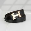 Thắt lưng Hermès H Classic Buckle Reversible Boxcalf/Togo size 90 (Rose gold)