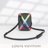 Túi đeo Louis Vuitton Virgil Abloh Rainbow Danube Messenger Black Taiga size 17