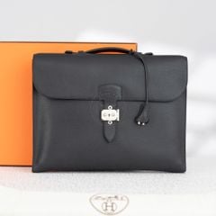 Cặp tài liệu Hermès Sac à Dépêches Light Noir Clemence size 37